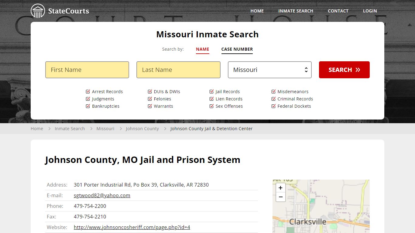 Johnson County Jail & Detention Center Inmate Records Search, Missouri ...